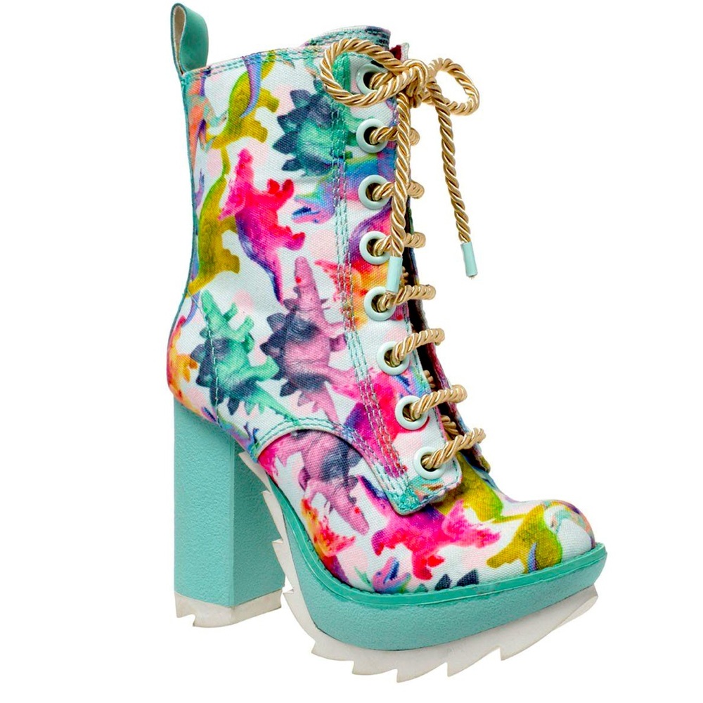 Irregular Choice Karrie Okey Dino Print Boots 🦕🦖